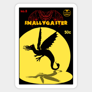 SNALLYGASTER RETRO COMIC Sticker